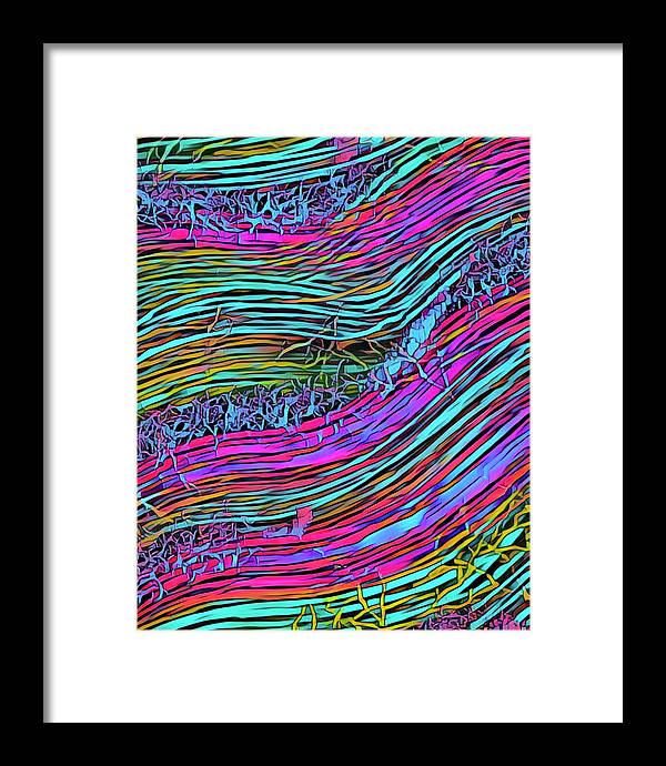 Neon Circuit - Framed Print