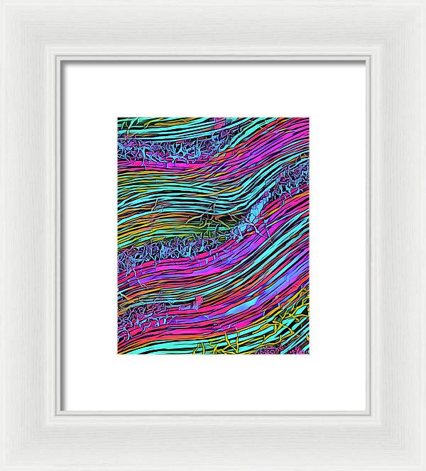 Neon Circuit - Framed Print