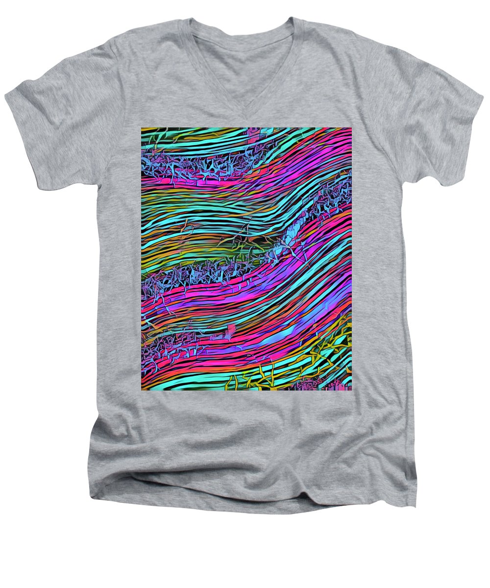 Neon Circuit - Men's V-Neck T-Shirt