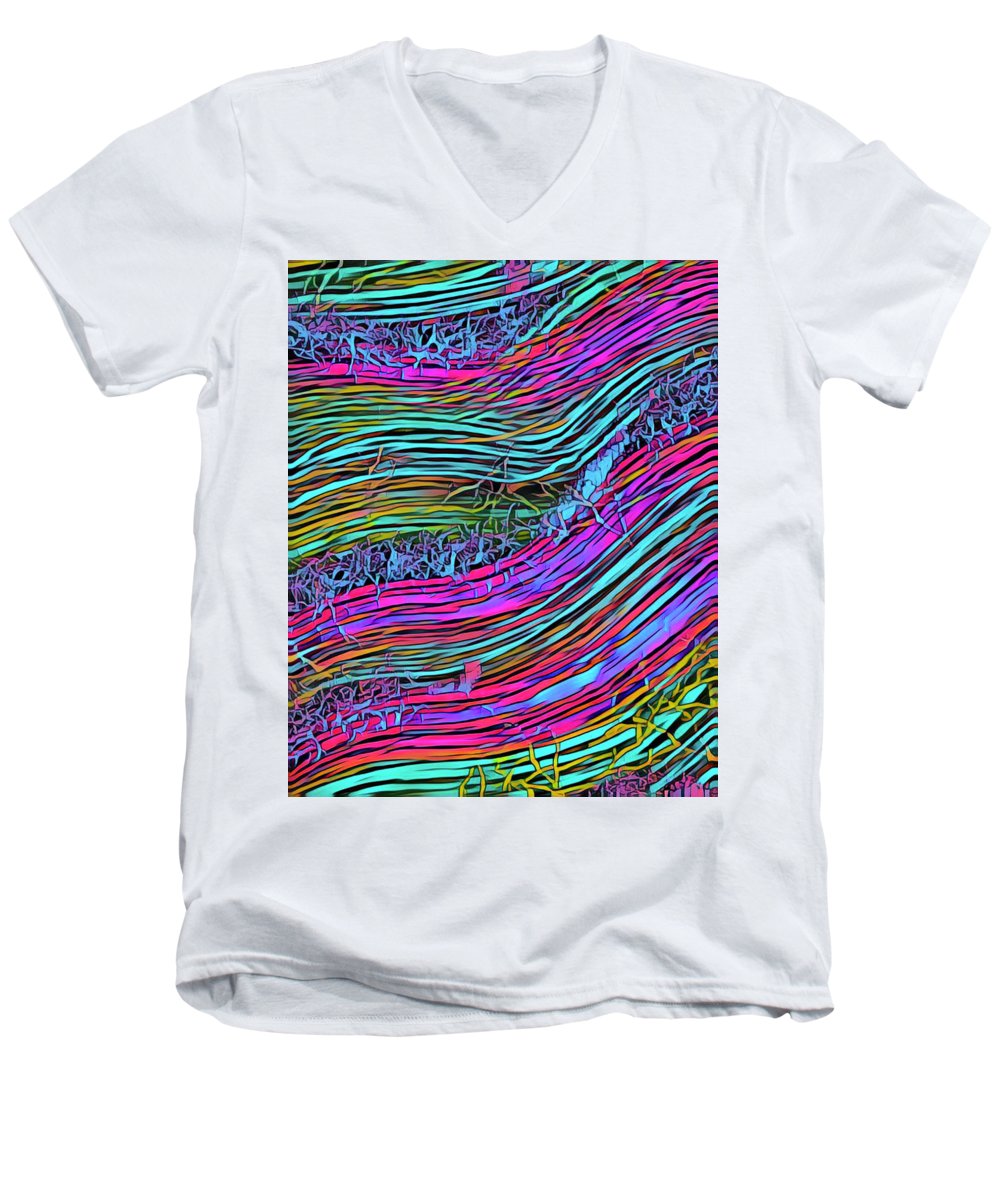 Neon Circuit - Men's V-Neck T-Shirt