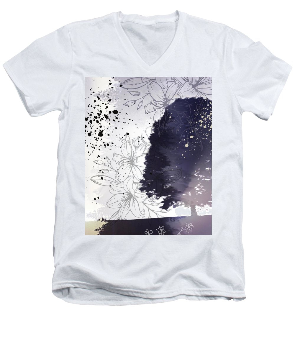 Outdoor Splatter - Men's V-Neck T-Shirt