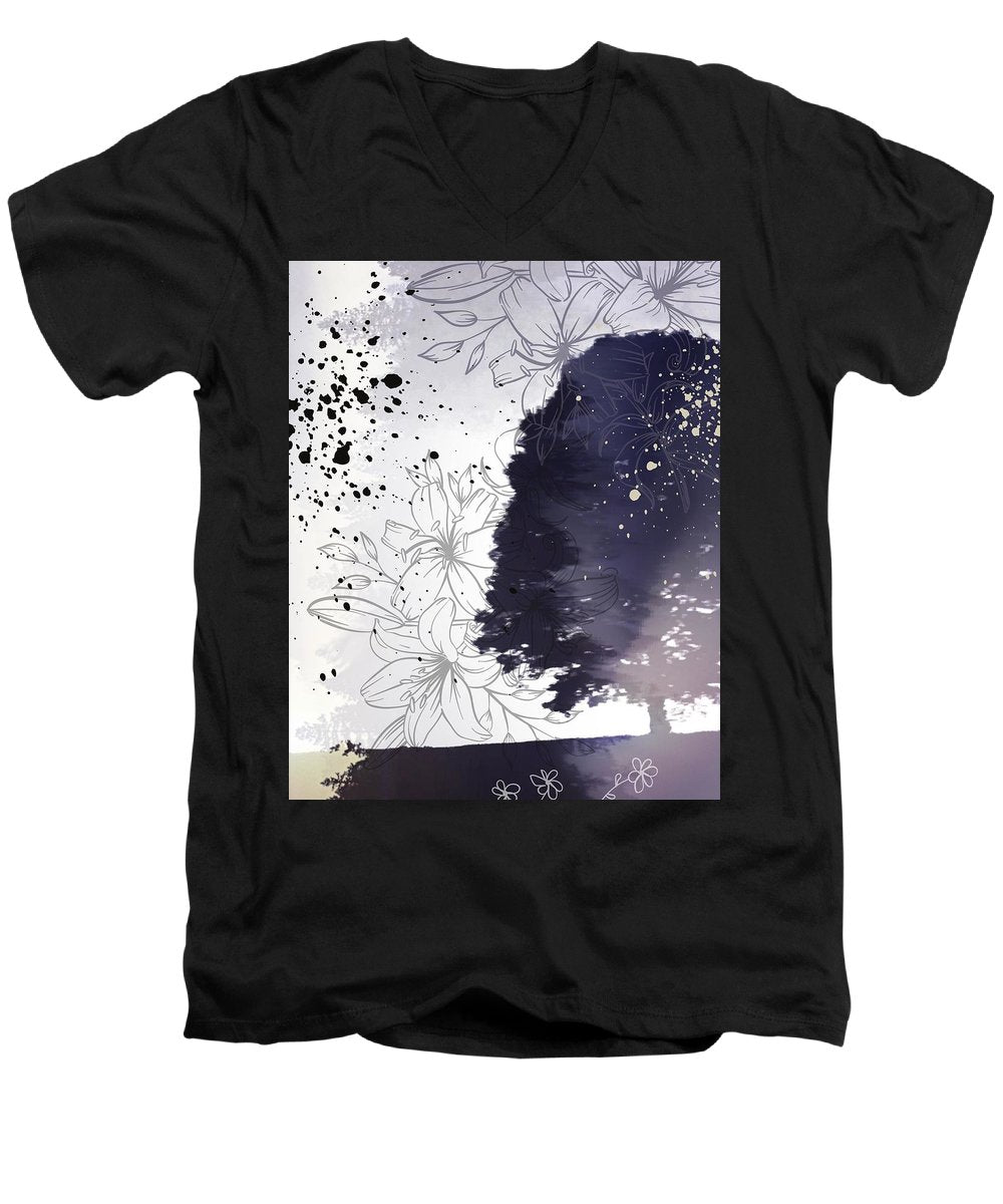 Outdoor Splatter - Men's V-Neck T-Shirt