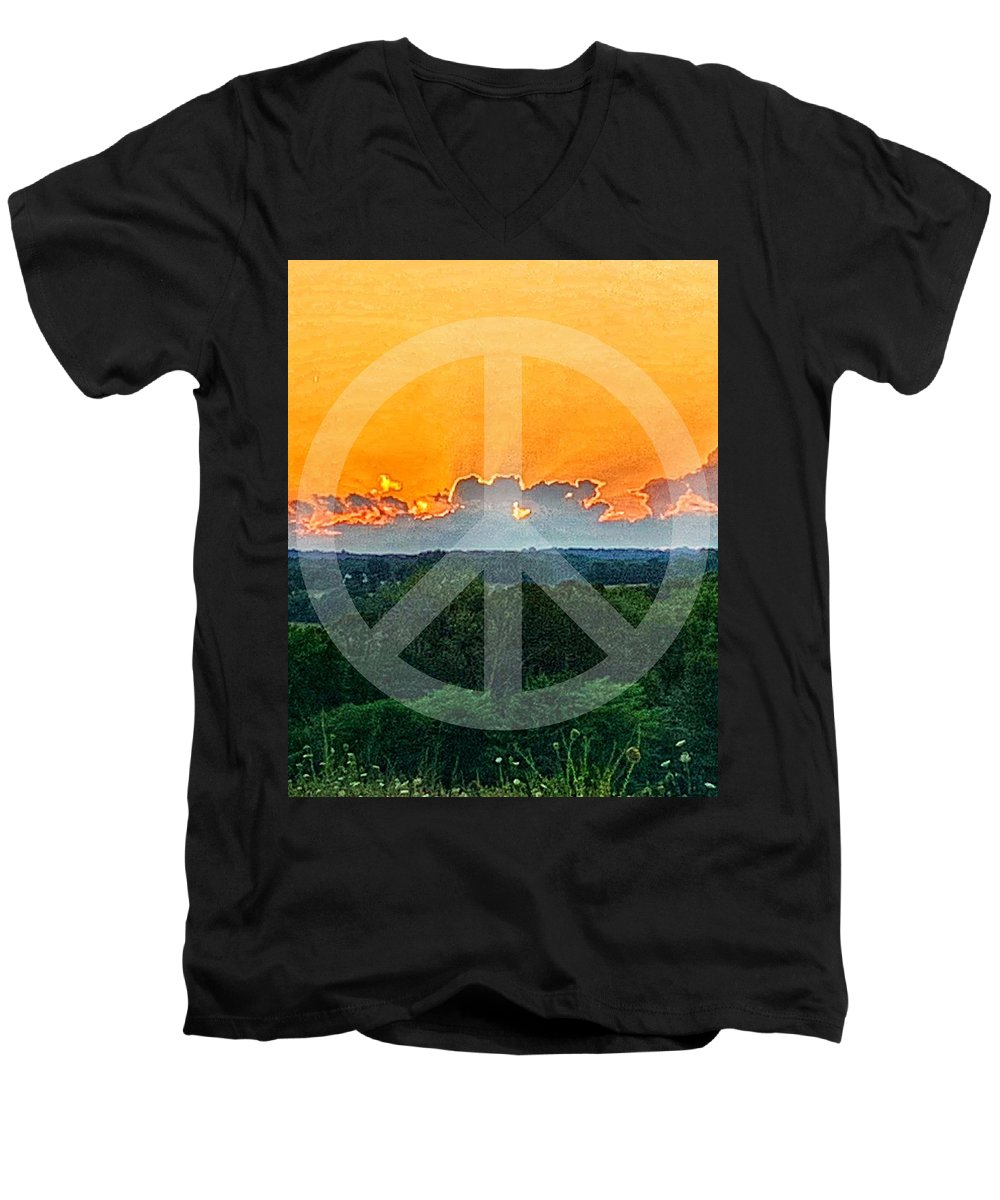 Peace on Earth  - Men's V-Neck T-Shirt