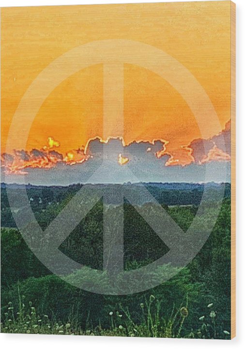 Peace on Earth  - Wood Print