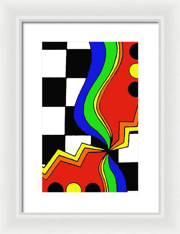 Retro Waves - Framed Print