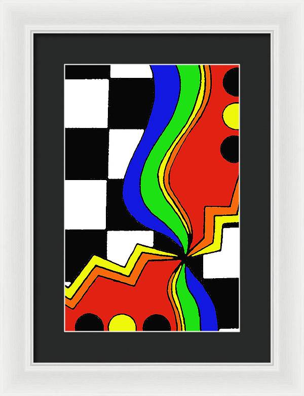 Retro Waves - Framed Print