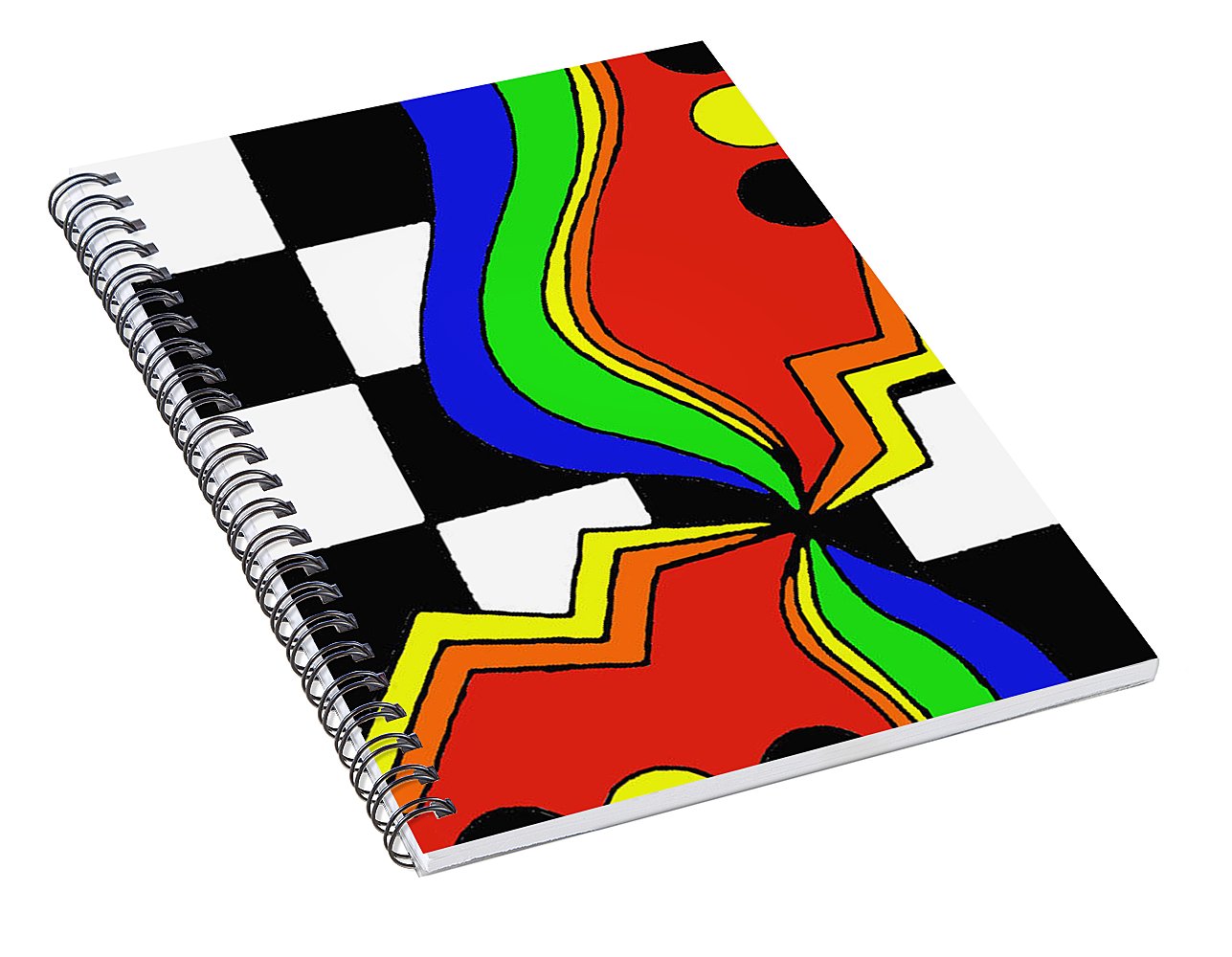 Retro Waves - Spiral Notebook