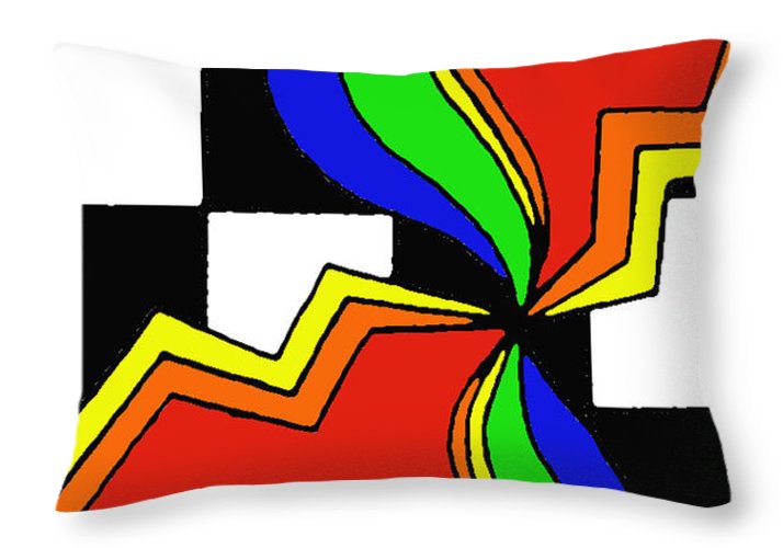 Retro Waves - Throw Pillow