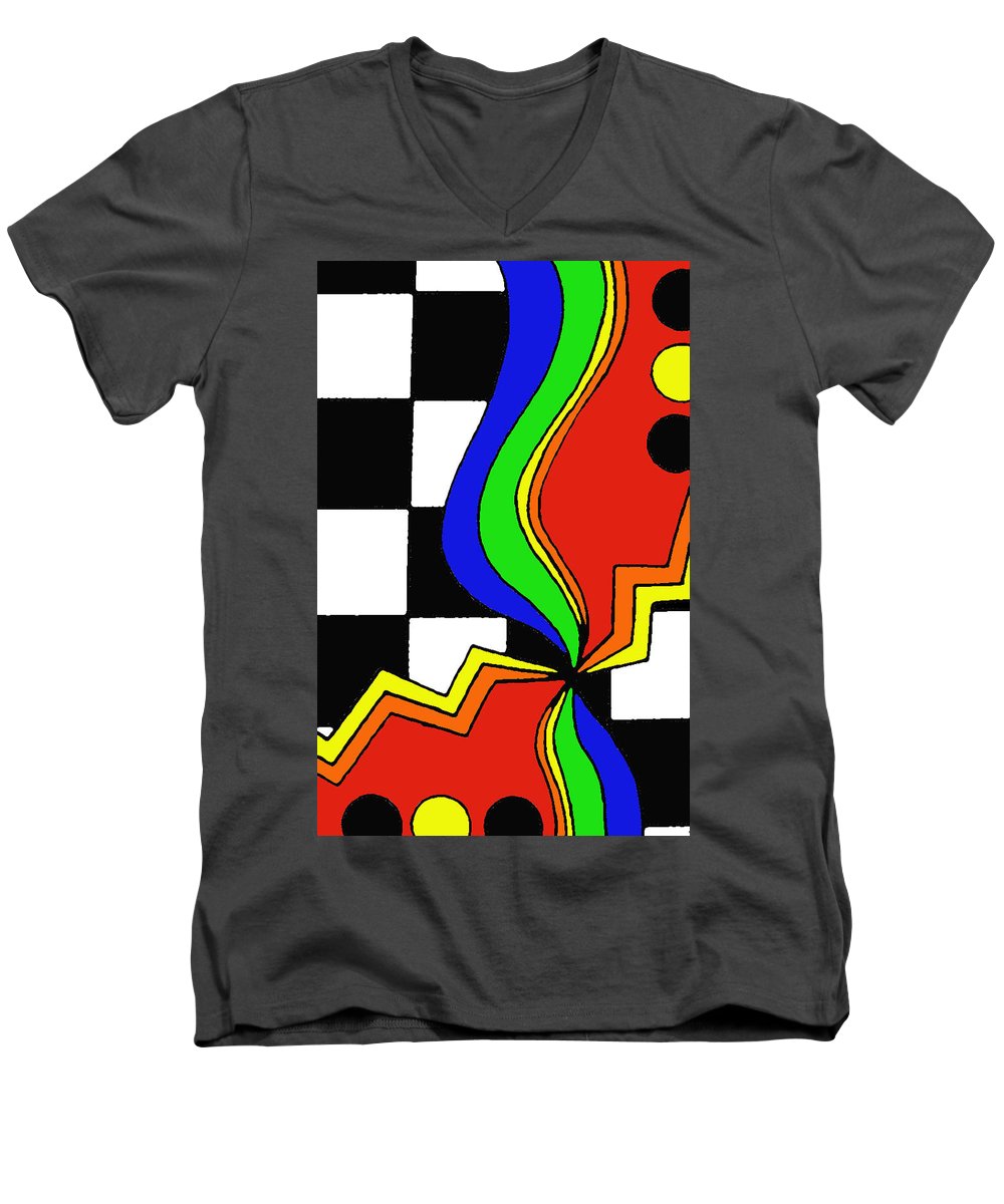 Retro Waves - Men's V-Neck T-Shirt