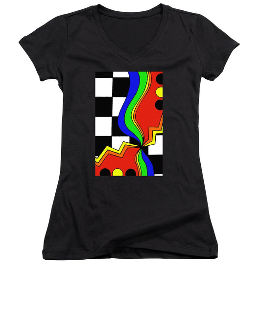 Retro Waves - Women's V-Neck