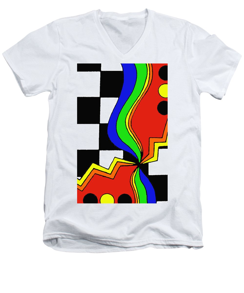 Retro Waves - Men's V-Neck T-Shirt