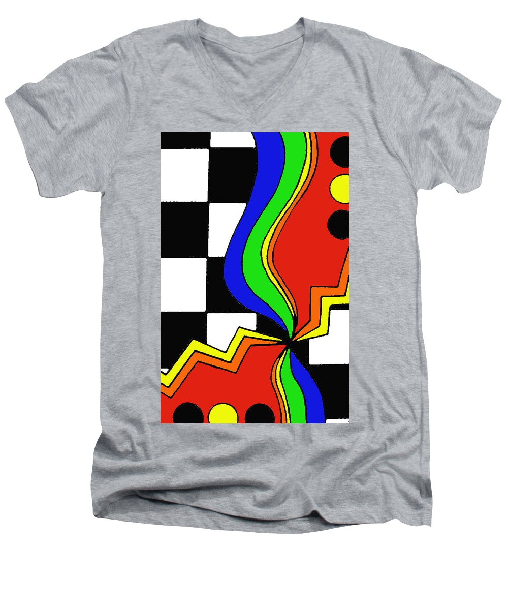 Retro Waves - Men's V-Neck T-Shirt