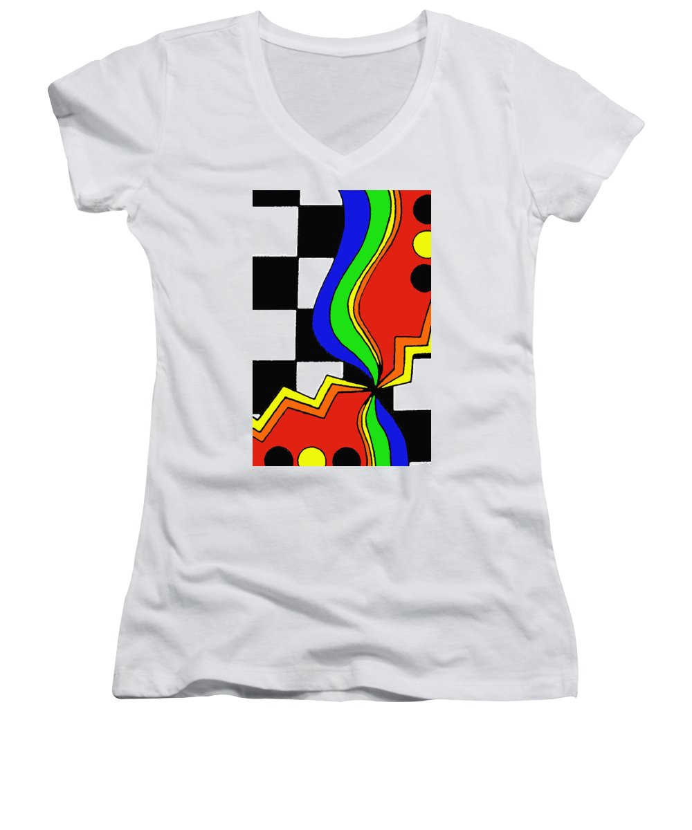 Retro Waves - Women's V-Neck