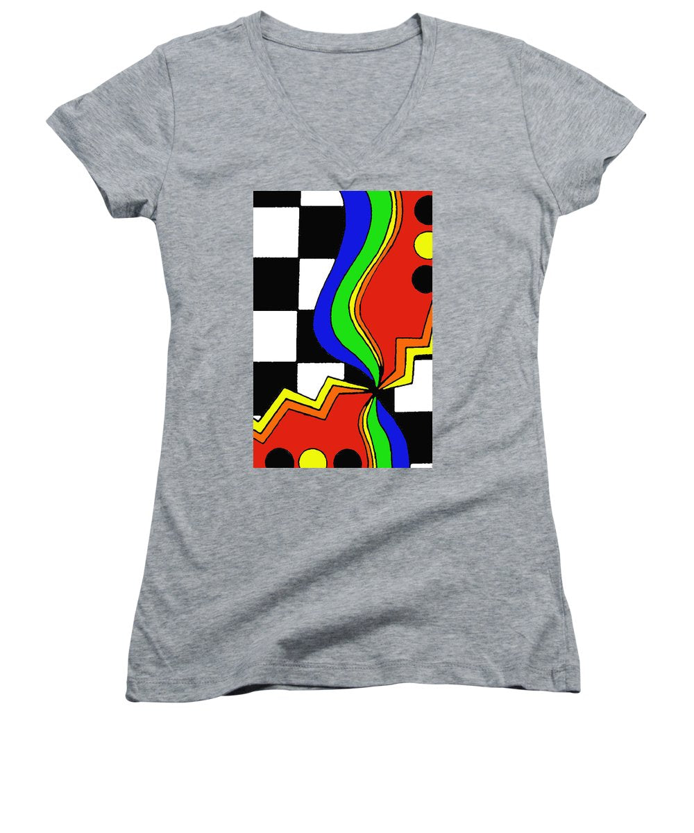 Retro Waves - Women's V-Neck