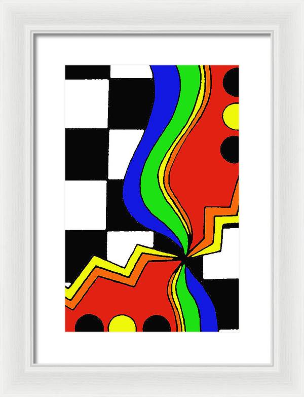 Retro Waves - Framed Print