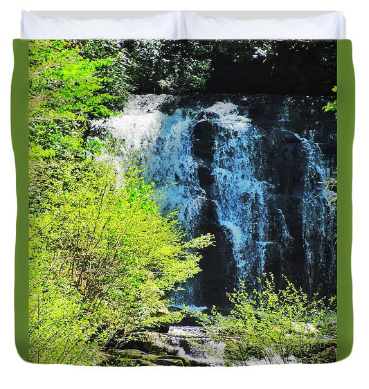 Roaring Fork Waterfall - Duvet Cover