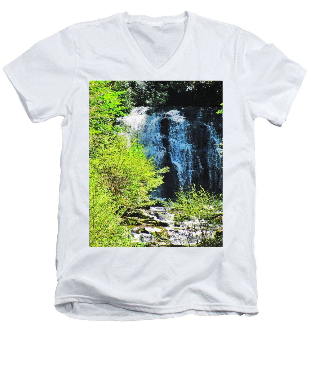 Roaring Fork Waterfall - Men's V-Neck T-Shirt