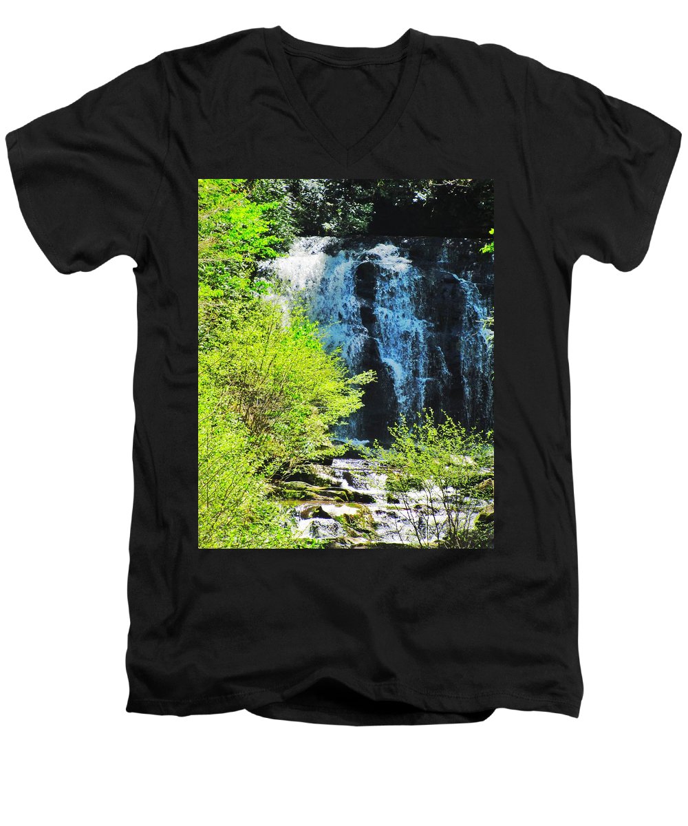 Roaring Fork Waterfall - Men's V-Neck T-Shirt