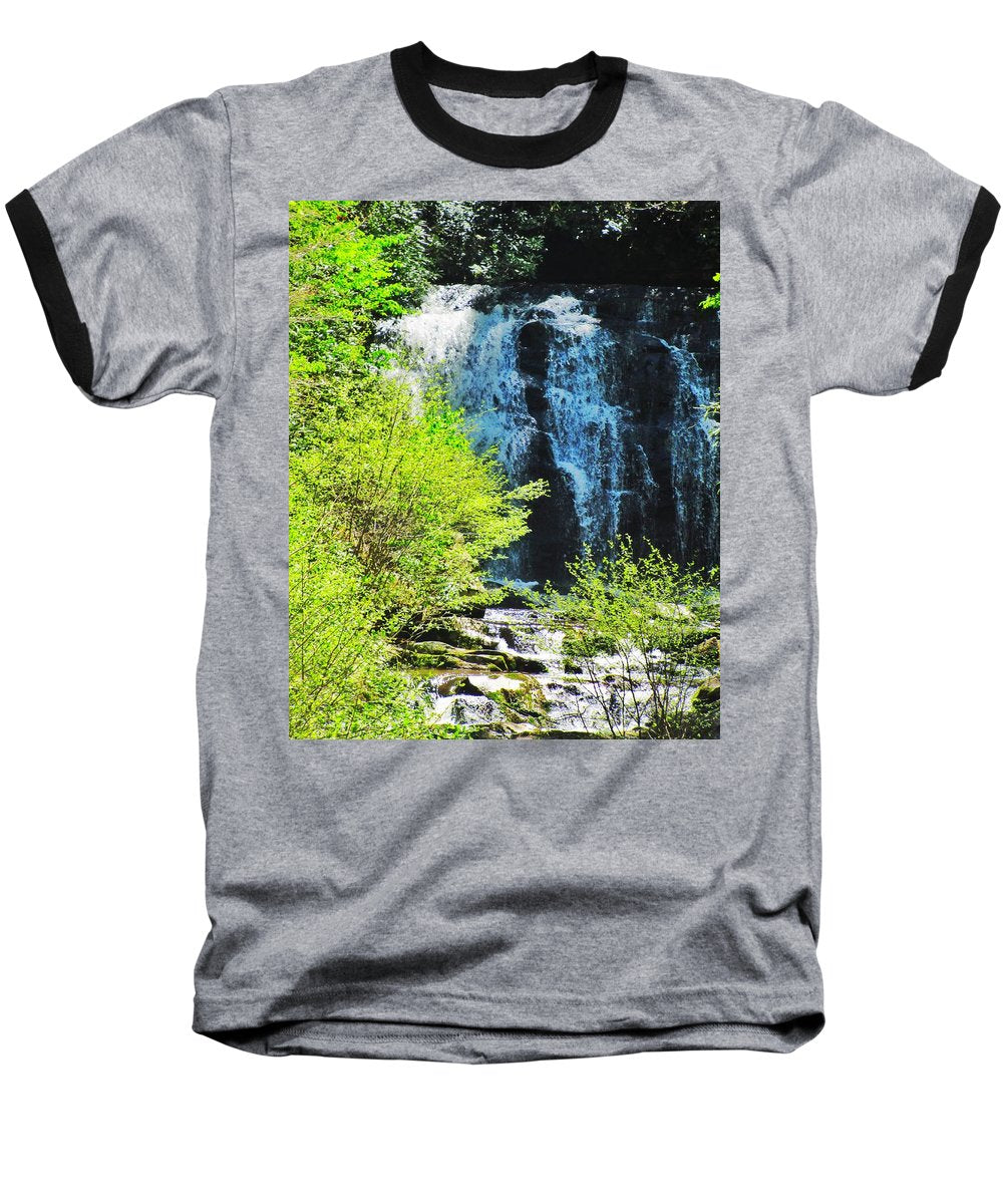 Roaring Fork Waterfall - Baseball T-Shirt