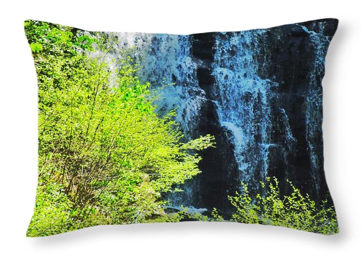 Roaring Fork Waterfall - Throw Pillow