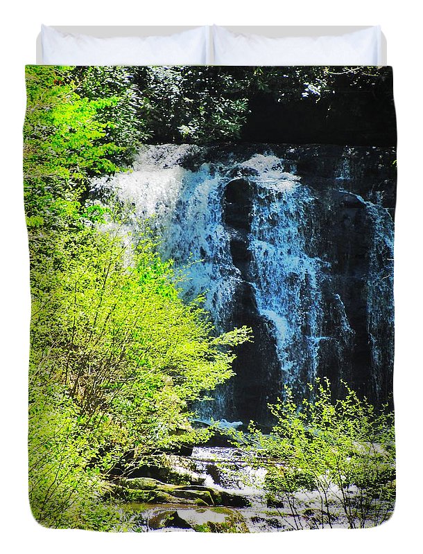 Roaring Fork Waterfall - Duvet Cover