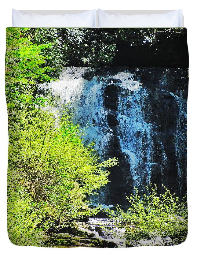 Roaring Fork Waterfall - Duvet Cover