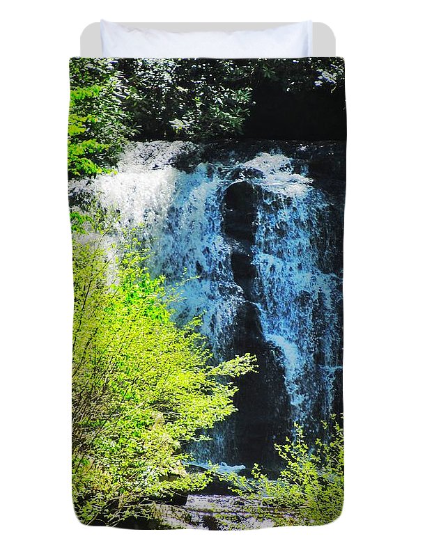 Roaring Fork Waterfall - Duvet Cover