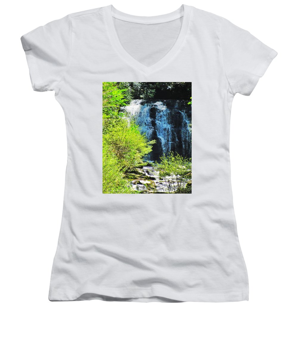 Roaring Fork Waterfall - Women's V-Neck