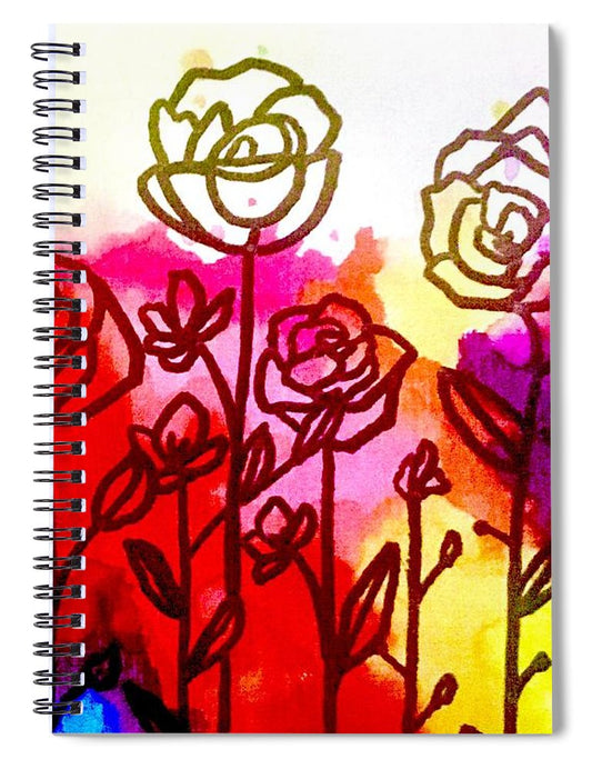 Rose Garden  - Spiral Notebook