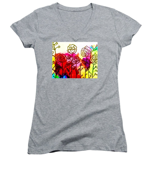 Rose Garden  - Women's V-Neck