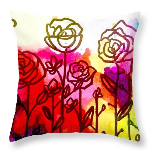 Rose Garden  - Throw Pillow