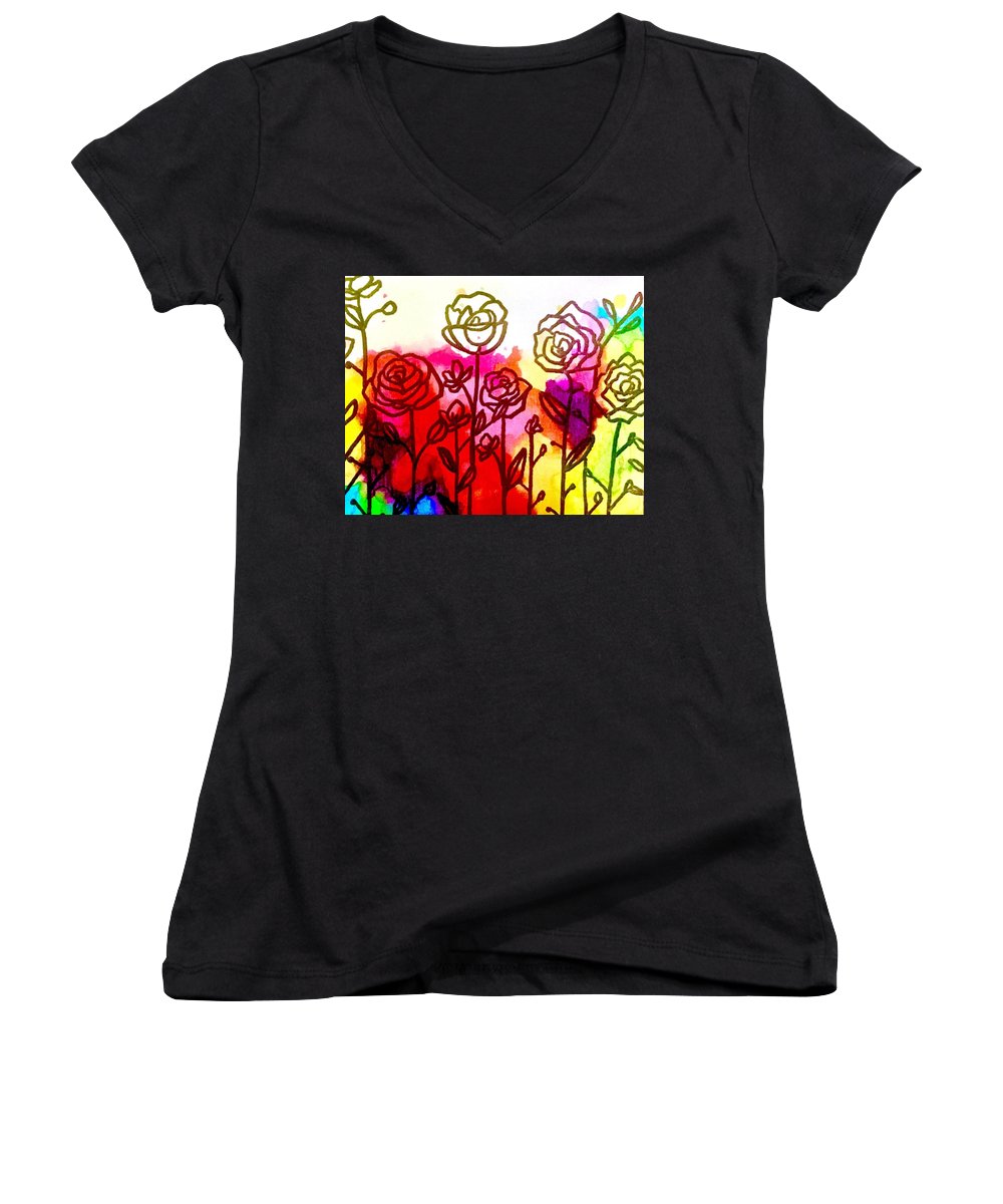 Rose Garden  - Women's V-Neck