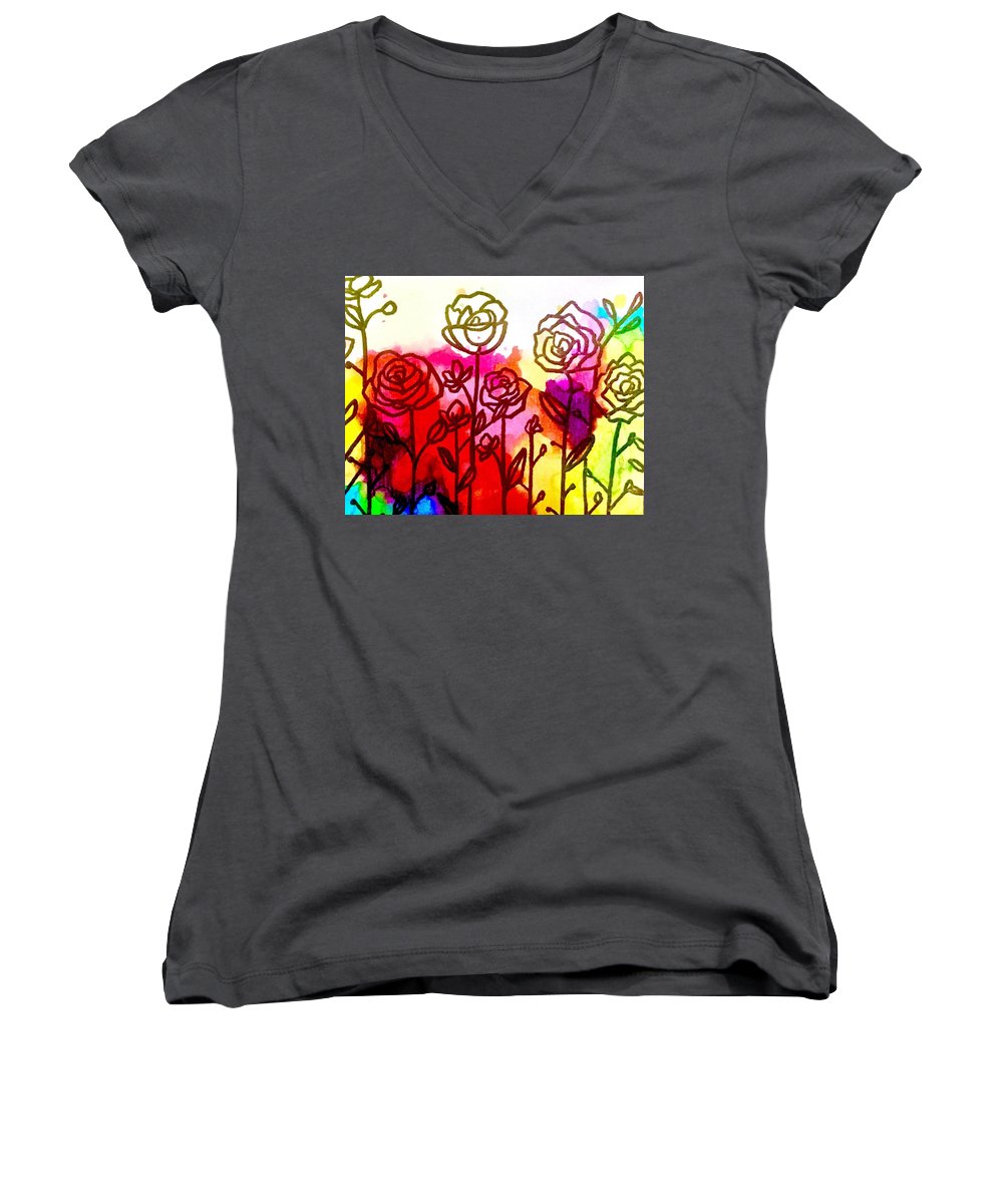 Rose Garden  - Women's V-Neck