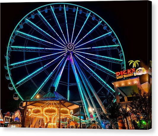 The Island Wheel Color - Canvas Print