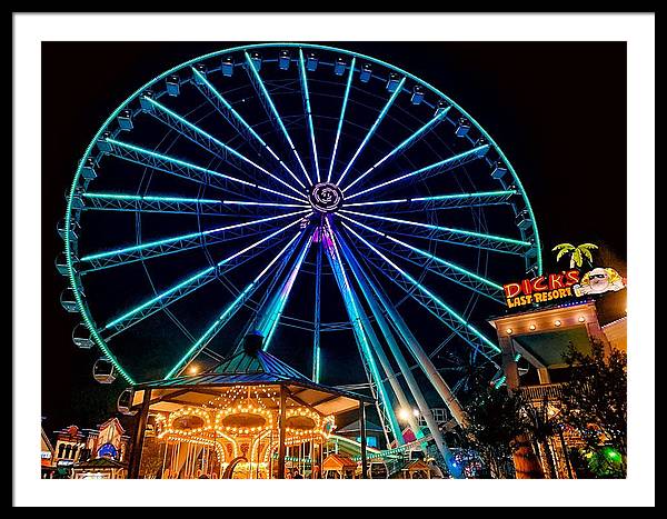 The Island Wheel Color - Framed Print