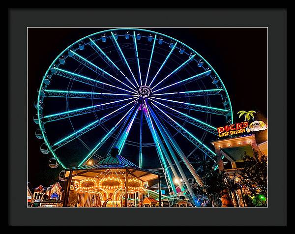 The Island Wheel Color - Framed Print