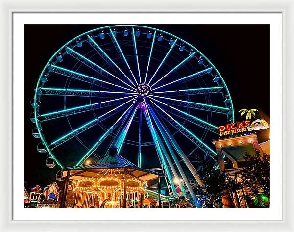 The Island Wheel Color - Framed Print