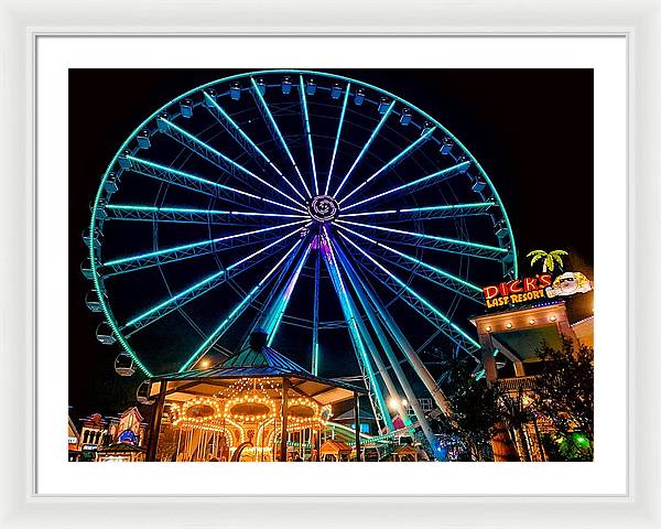The Island Wheel Color - Framed Print