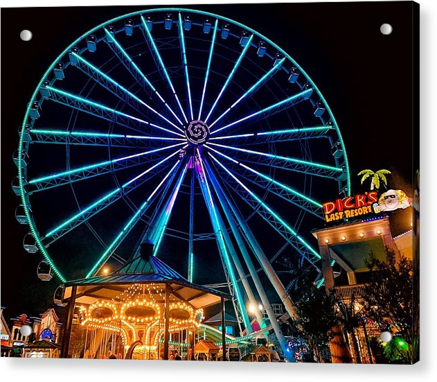The Island Wheel Color - Acrylic Print