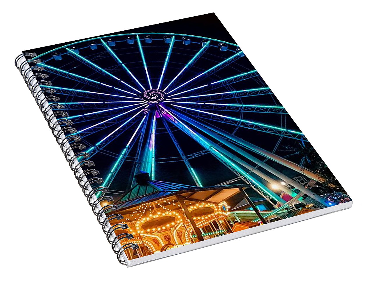 The Island Wheel Color - Spiral Notebook
