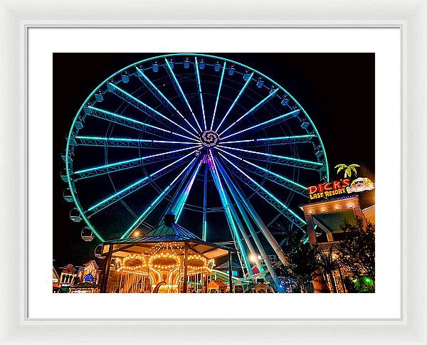 The Island Wheel Color - Framed Print