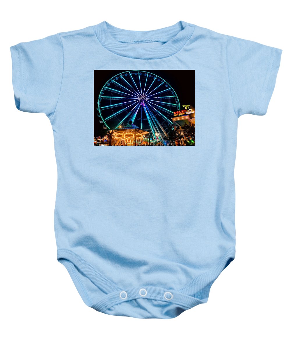 The Island Wheel Color - Baby Onesie