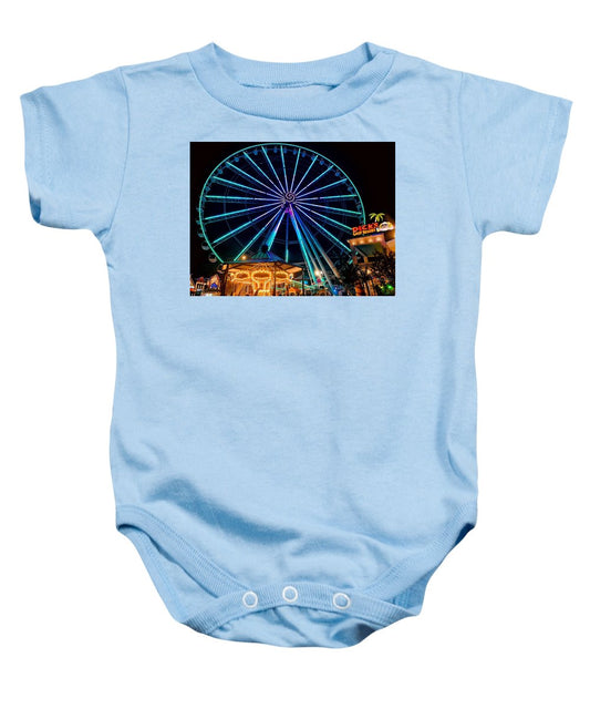 The Island Wheel Color - Baby Onesie