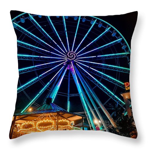The Island Wheel Color - Throw Pillow