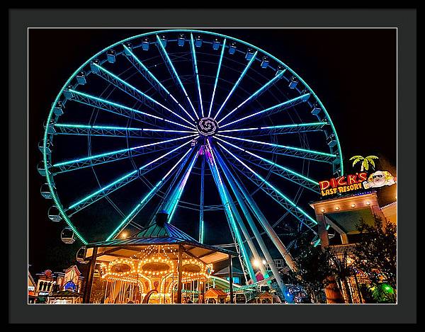 The Island Wheel Color - Framed Print