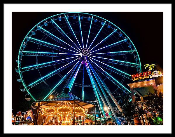 The Island Wheel Color - Framed Print