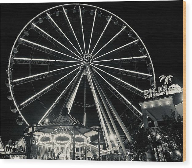 The Island Wheel - Wood Print