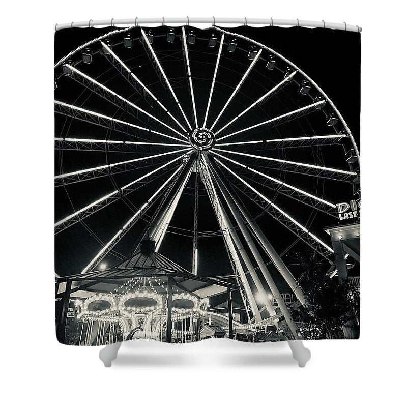 The Island Wheel - Shower Curtain