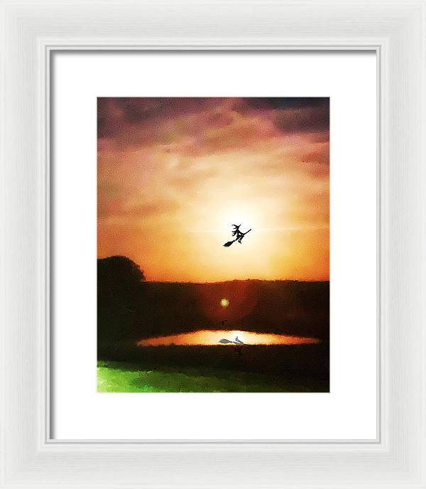 Traveling By Moonlight - Framed Print