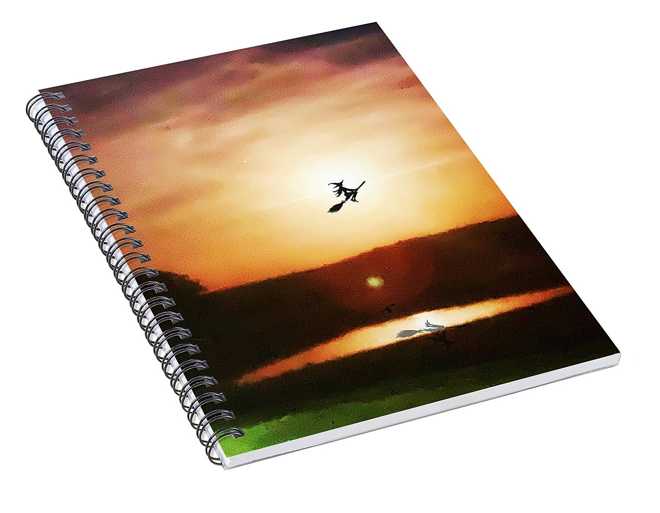 Traveling By Moonlight - Spiral Notebook